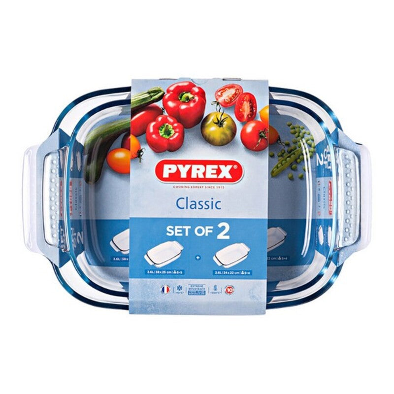 Set Pirofile Pyrex Classic Vetro Borosilicato (2 pz)