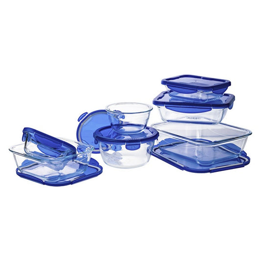 Set contenitori portapranzo Pyrex Cook &amp; Go (7 pz.) Vetro Borosilicato Trasparente