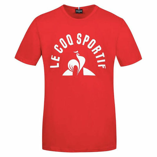 Maglietta a maniche corte da uomo Le coq sportif Bat Nº2 Rossa