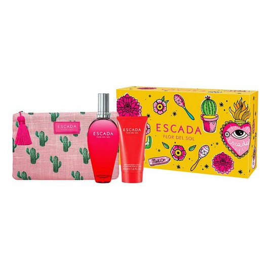Cofanetto Profumo da Donna Flor Del Sol Escada EDT (3 pz)
