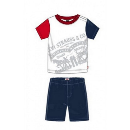 Completo sportivo per bambino Levi's Color Block Tee Men (taglia unica) Bianco
