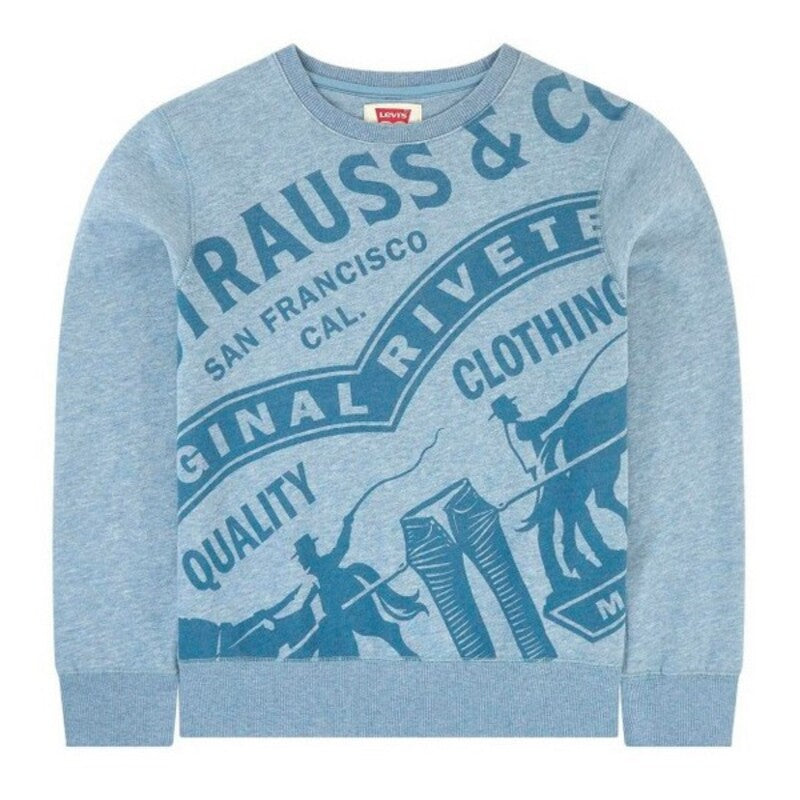 Felpa per bambini Levi's OVERSIZE Blu per bambini