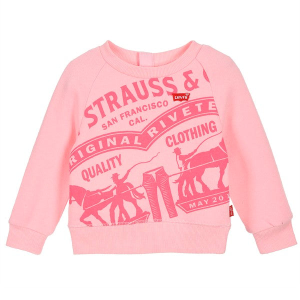 Felpa per bambini Levi's RAGLAN GIROCOLLO