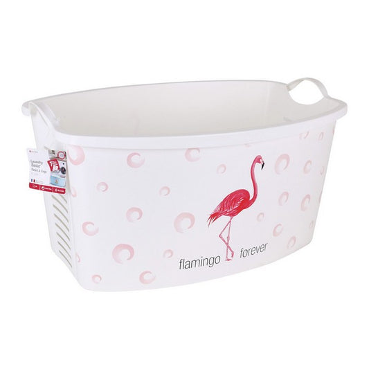 Laundry Basket Flamingo Forever 42 L (59 X 39 x 31 cm)