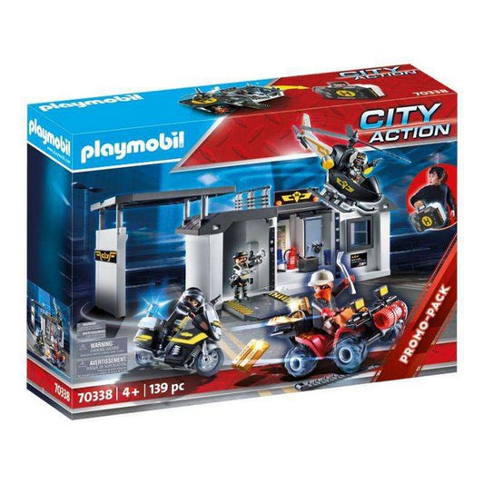 Playset Playmobil City Action Stazione di Polizia Forze Speciali Playmobil (139 pz)