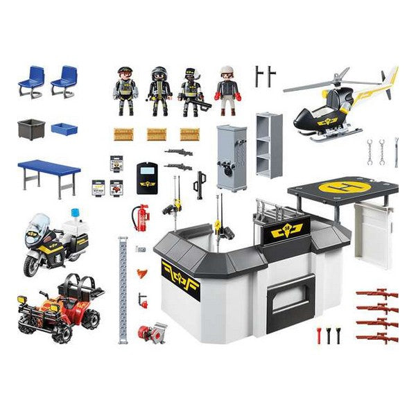 Playset Playmobil City Action Stazione di Polizia Forze Speciali Playmobil (139 pz)