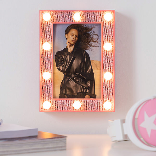 Cornice portafoto da parete Glitter (10 LED) (10 x 15 cm)