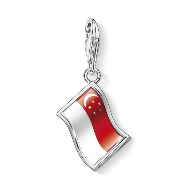 Perline Donna Thomas Sabo 1210-603-10 Rosso Argento (1 cm)