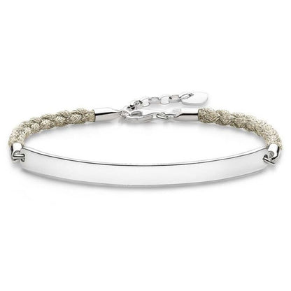 Bracciale da Donna Thomas Sabo LBA0029-173-19 Bianco Argento