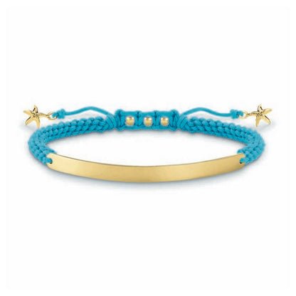 Bracciale da donna Thomas Sabo LBA0060-848-1 Blu Argento Dorato