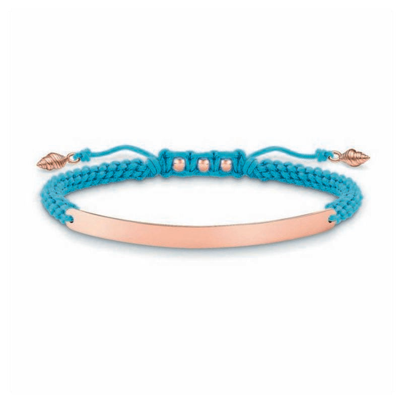 Bracciale da donna Thomas Sabo LBA0062-597-1 Blu Oro rosa Argento