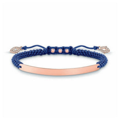 Bracciale da donna Thomas Sabo LBA0068-898-1 Blu Oro rosa Argento