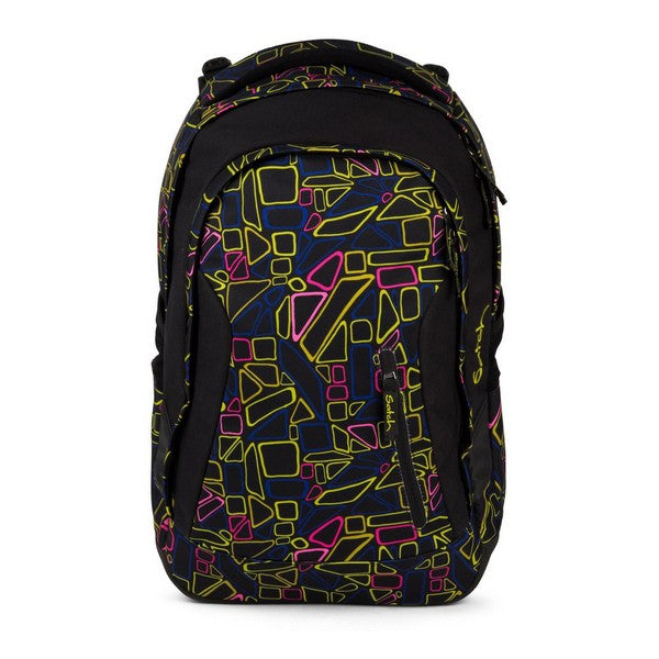 Zaino Scuola Eco Ergobag SAT-MAT-001-9K5 Nero Estensibile (30 X 22 x 45 cm)