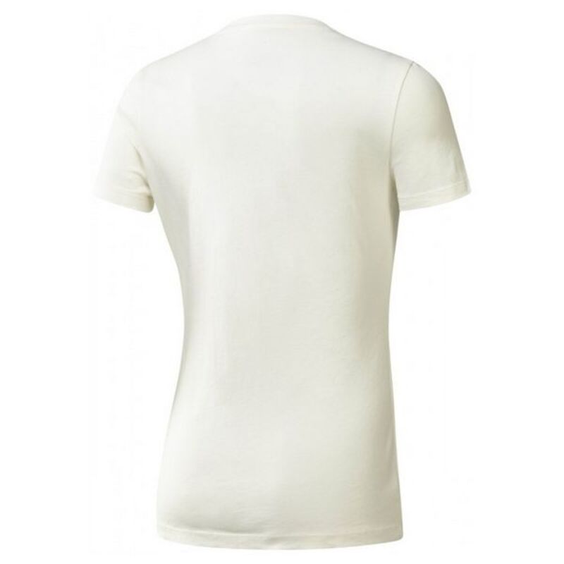 T-shirt a maniche corte da donna Reebok Training Split Tee Bianca