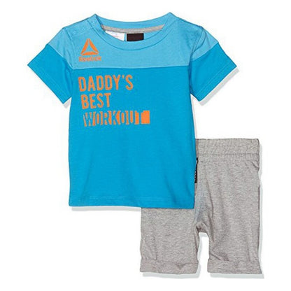 Completo sportivo per bambino Reebok B ES Inf SJ SS Blu