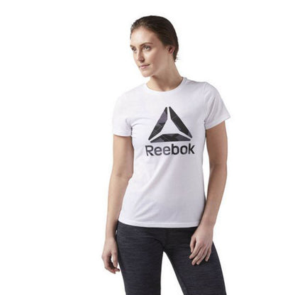 T-shirt a maniche corte da donna Reebok Wor CS Graphic Tee Bianca