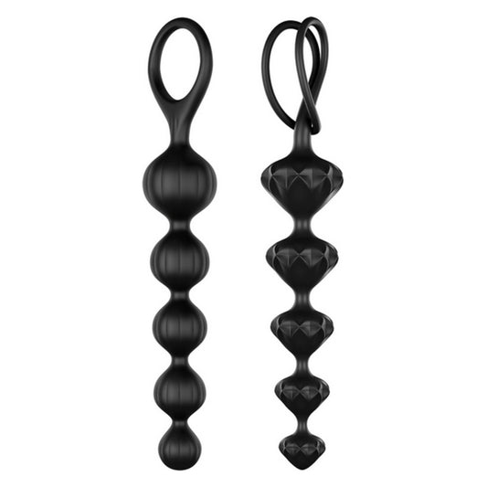 Palline anali Satisfyer (2 pezzi) in silicone nero
