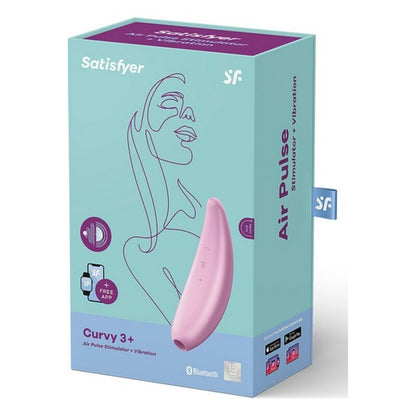 Stimolatore di aspirazione del clitoride Satisfyer Curvy 3+ Rosa
