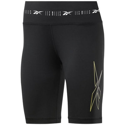Leggings sportivi corti Reebok Les Mills Cycling Nero