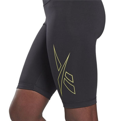 Leggings sportivi corti Reebok Les Mills Cycling Nero