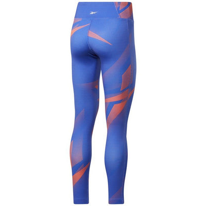 Leggings sportivi Reebok MYT Stampati Blu