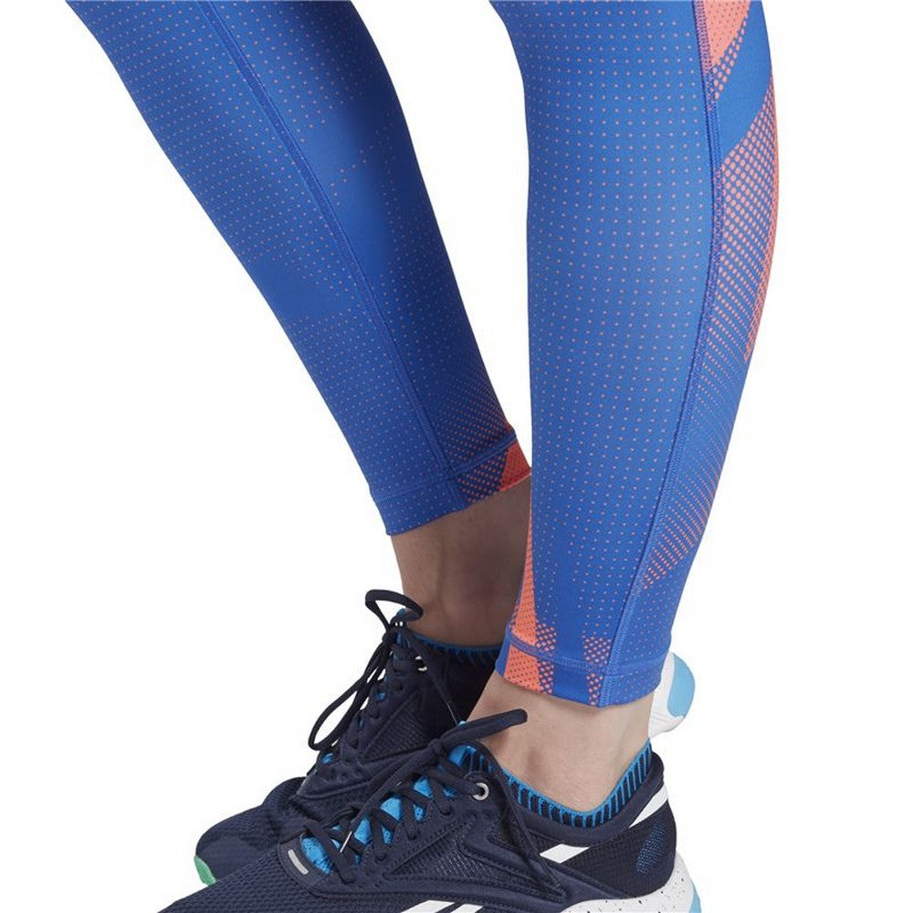 Leggings sportivi Reebok MYT Stampati Blu