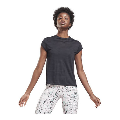 T-shirt a maniche corte da donna Reebok Workout Ready Activchill nera