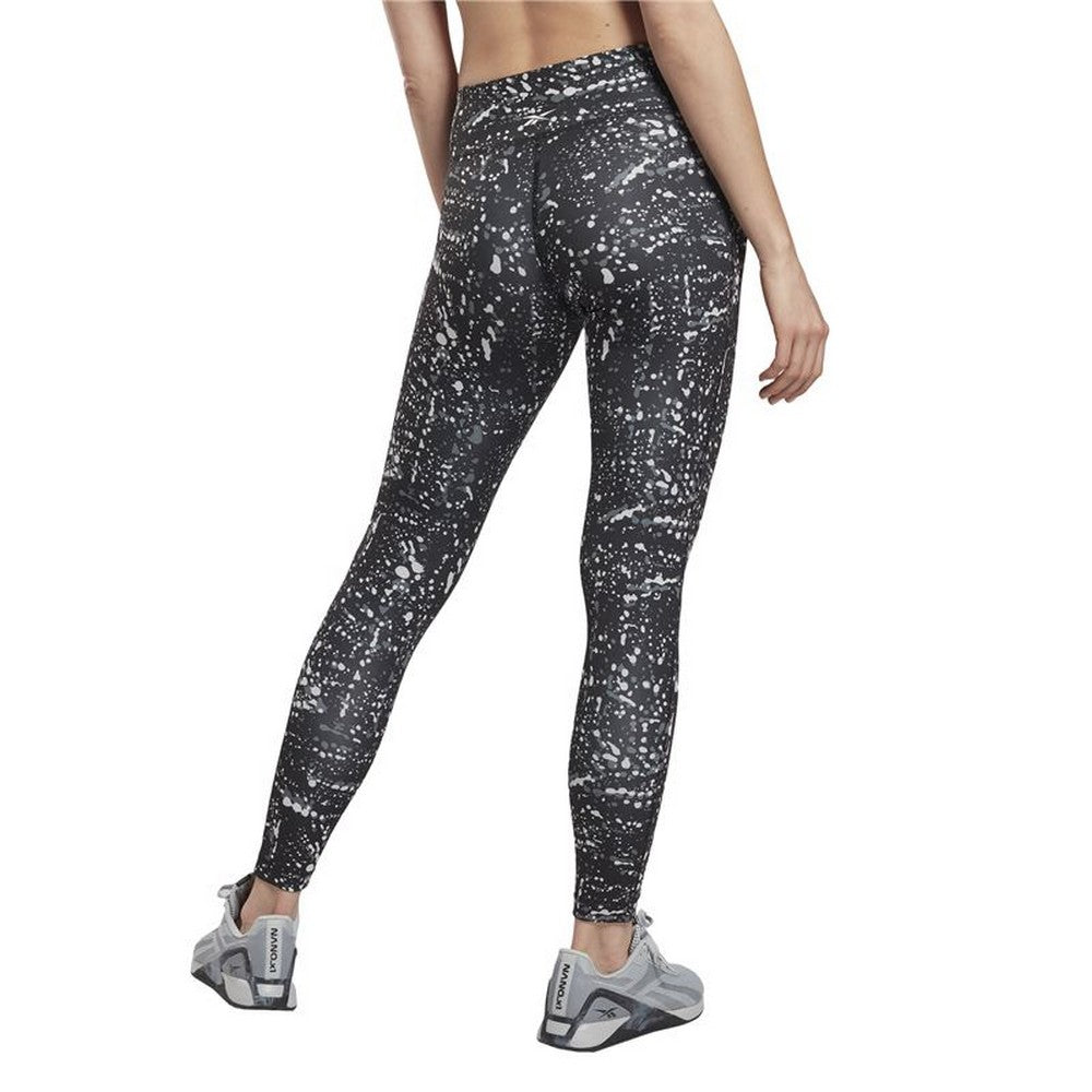 Leggings sportivi Reebok Workout Ready stampati Neri