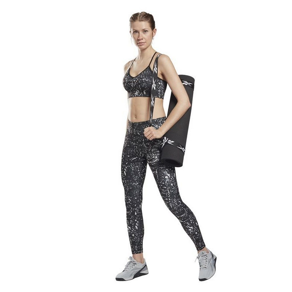 Leggings sportivi Reebok Workout Ready stampati Neri
