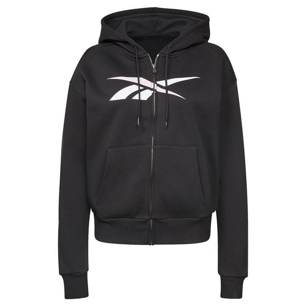 Giacca sportiva da donna Reebok Training Essentials Vector Full-Zip nera