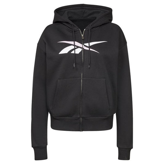 Giacca sportiva da donna Reebok Training Essentials Vector Full-Zip nera