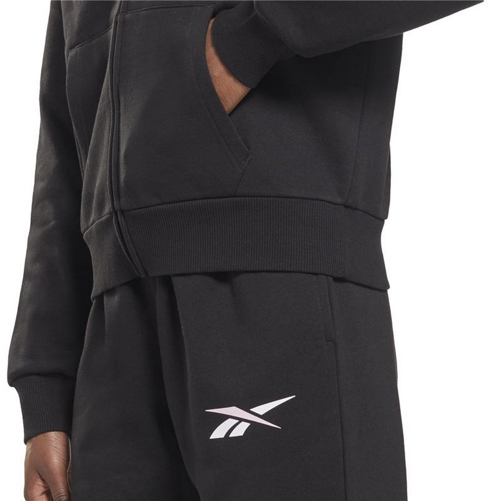 Giacca sportiva da donna Reebok Training Essentials Vector Full-Zip nera