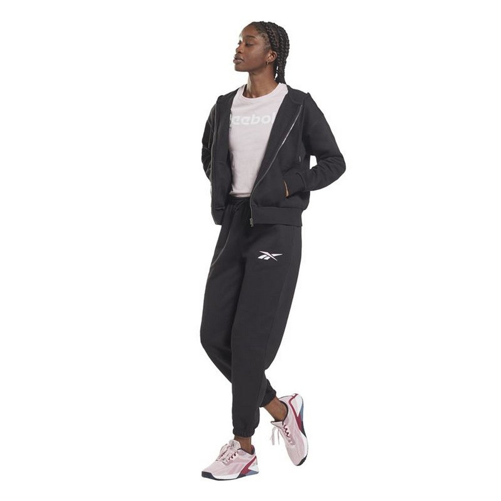 Giacca sportiva da donna Reebok Training Essentials Vector Full-Zip nera