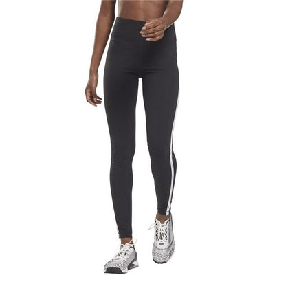 Leggings sportivi Reebok Pping Cotton W Nero