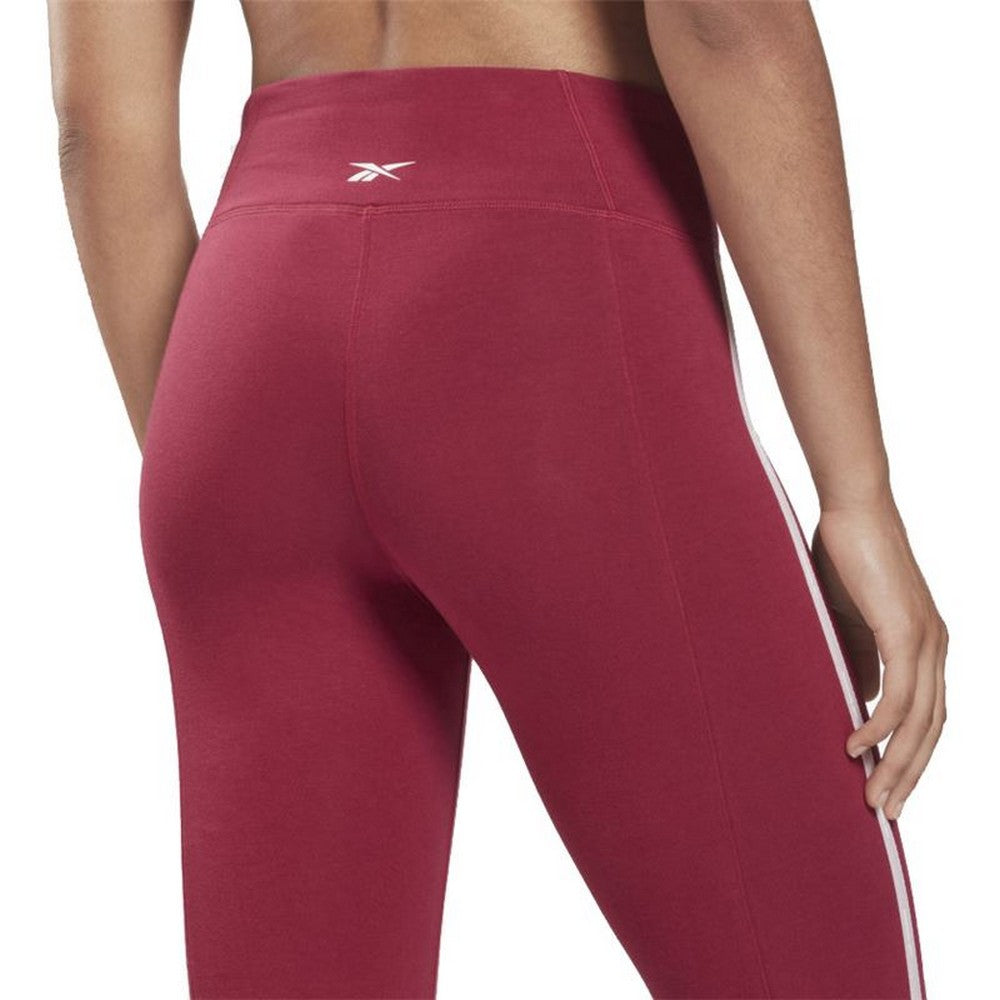 Leggings sportivi Reebok Pping Cotton W Rosso Scuro