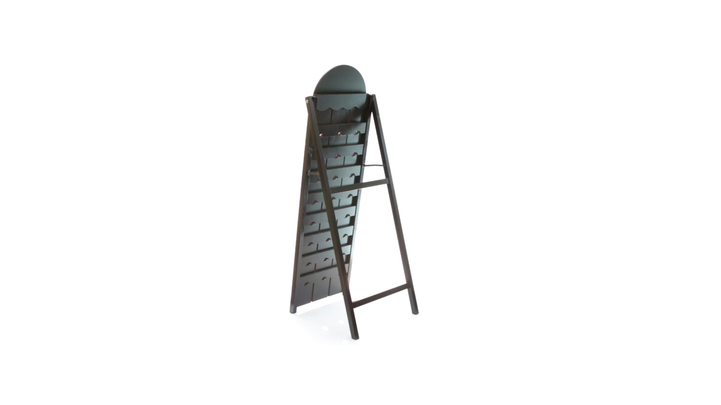 Portabottiglie con ripiano in ardesia rimovibile (24 bottiglie) 143059