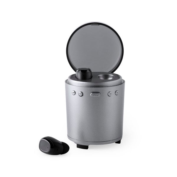 Bluetooth Headset with Microphone FM USB 3W Silver 146192