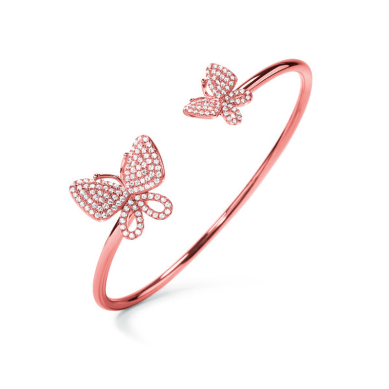 Bracciale Folli Follie Farfalle Argento sterling (Ø 55 mm)