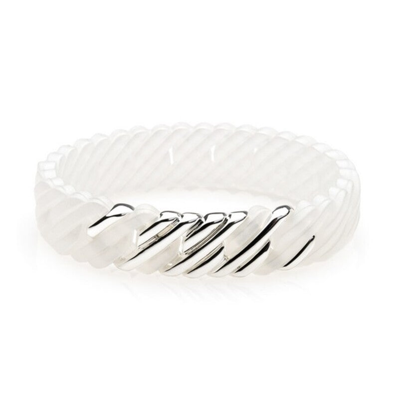 Bracciale da donna TheRubz Silicone Acciaio inossidabile Acciaio/Silicone