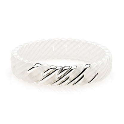 Bracciale da donna TheRubz Silicone Acciaio inossidabile Acciaio/Silicone