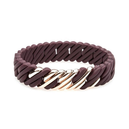 Bracciale da donna TheRubz Silicone Acciaio inossidabile Acciaio/Silicone