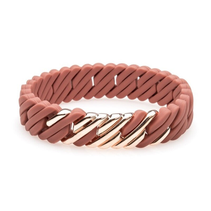 Bracciale da donna TheRubz Silicone Acciaio inossidabile Acciaio/Silicone