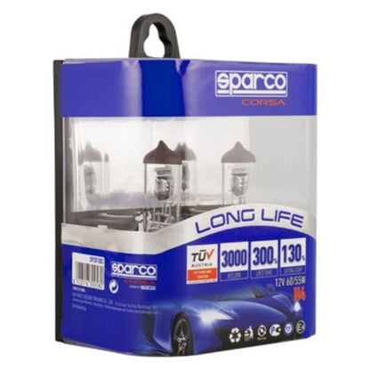 Lampadina Auto Sparco Long Life E-Mark H4 12V 60/55W 3000K