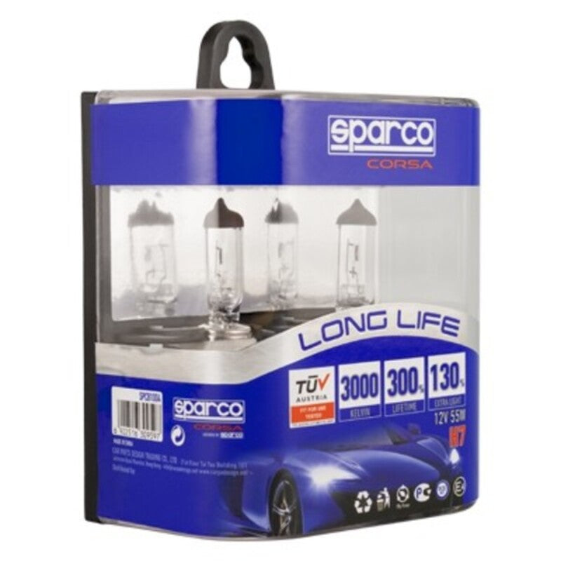 Lampadina Auto Sparco Long Life E-Mark H7 12V 55W 3000K