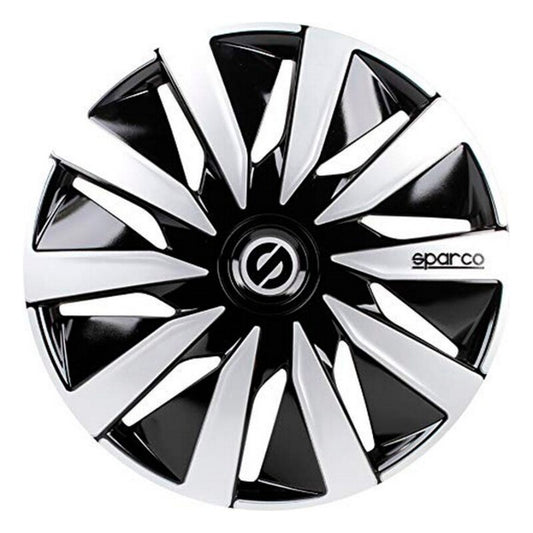 Coprimozzo Sparco Lazio Nero Argento 14" (4 ud)