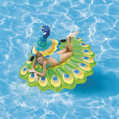 Figura gonfiabile della piscina Pavo Real Intex (193 x 163 x 94 cm)