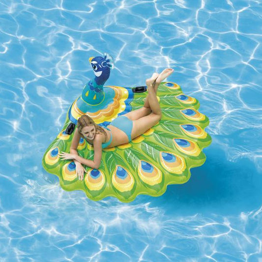 Figura gonfiabile della piscina Pavo Real Intex (193 x 163 x 94 cm)
