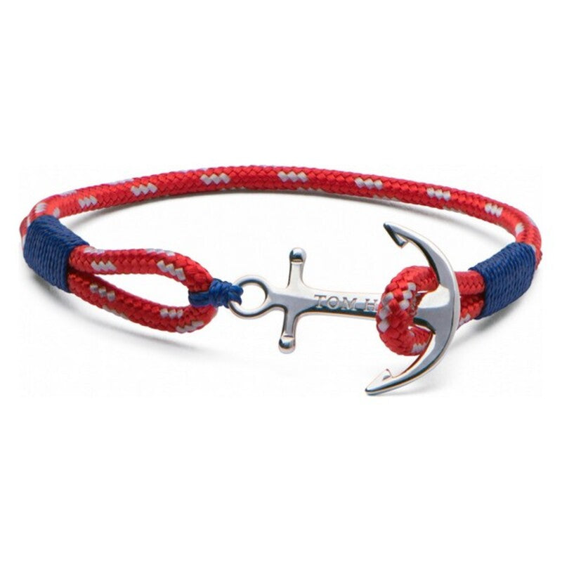 Bracciale unisex Tom Hope TM00 Blu Rosso Tessuto Argento sterling Argento Tessuto/Argento sterling