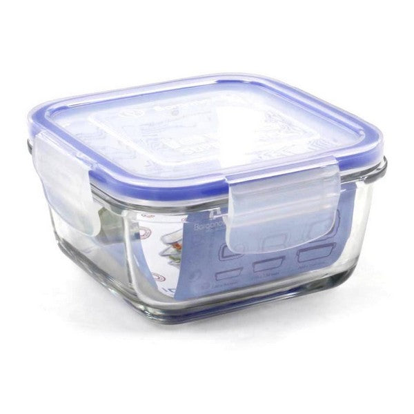 Hermetic Lunch Box Borgonovo Transparent Squared