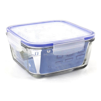 Hermetic Lunch Box Borgonovo Transparent Squared